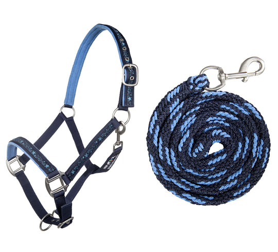 Halfter mit Strick 180cm und Karabiner -Stars
