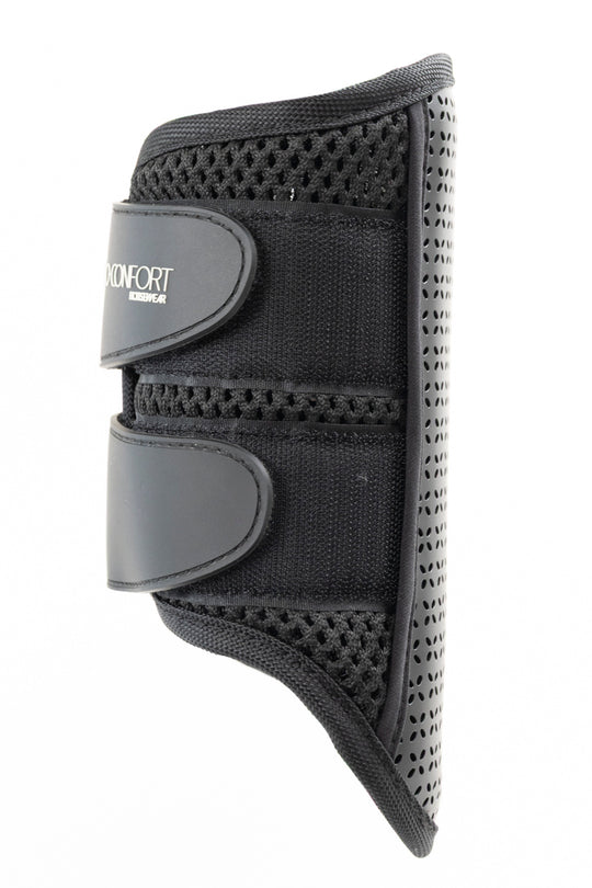 Weiche Gamaschen Tolede 3D Mesh Velours Harcour – Schwarz