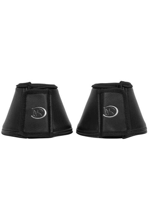 2er Set Hufglocken Silver Design, Black, beinschutz - Pferdekram