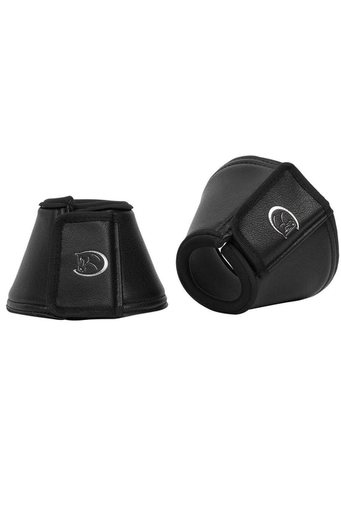 2er Set Hufglocken Silver Design, Black, beinschutz - Pferdekram