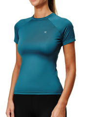Base Layer Kurzarm Teal Blue