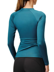 Base Layer Langarm Teal Blue