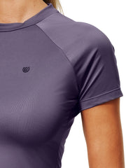 Base Layer Kurzarm Dunkelviolett