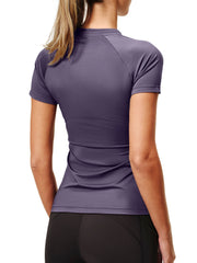 Base Layer Kurzarm Dunkelviolett