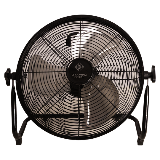 Grooming Deluxe Kabelloser Ventilator mit Akku und Ladegerät, 46 cm, schwarz
