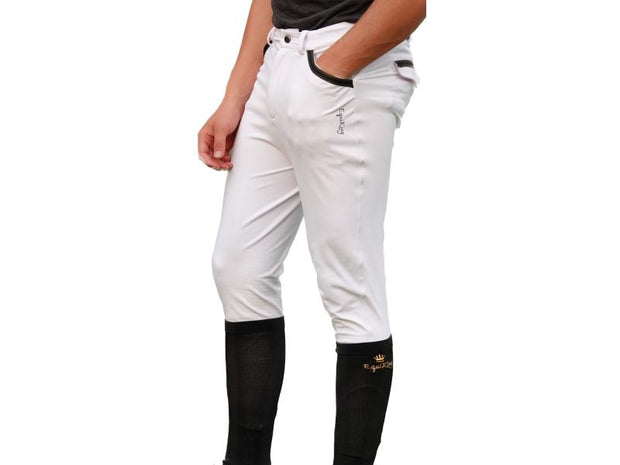 EQUIKING HERREN REITHOSE WEISS