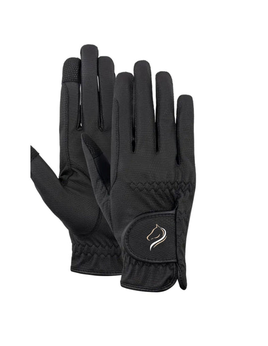Handschuh mit Pferdekram Logo