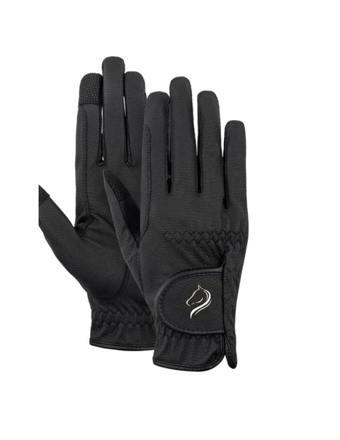 Handschuh mit Pferdekram Logo