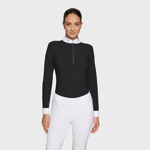 Turniershirt Aloise (Weiss/Navy od. Schwarz)