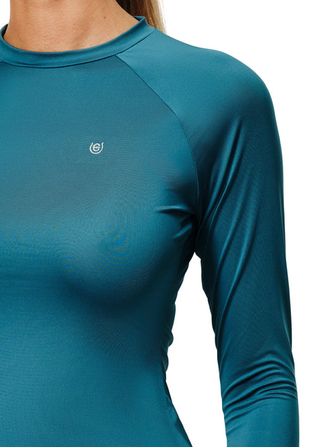 Base Layer Langarm Teal Blue