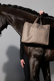 Tasche Faux Leather Shopper Platinium 25