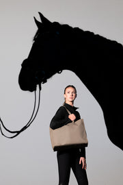 Tasche Faux Leather Shopper Platinium 25