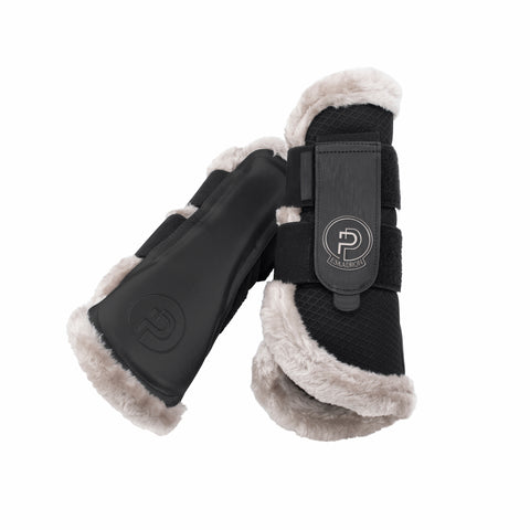 Gamaschen Mesh Faux Fur Platinium 25