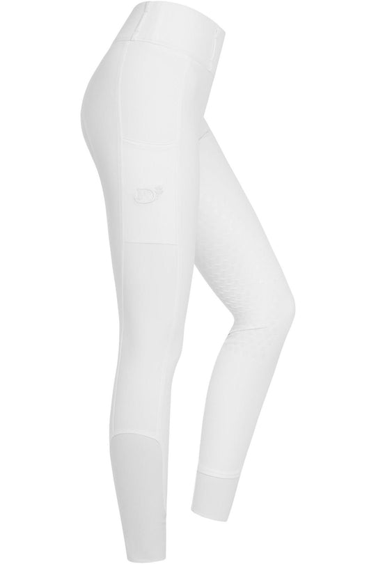 Glücks-Reitleggings mit Silikonvollbesatz für Damen, White, hosen - Pferdekram