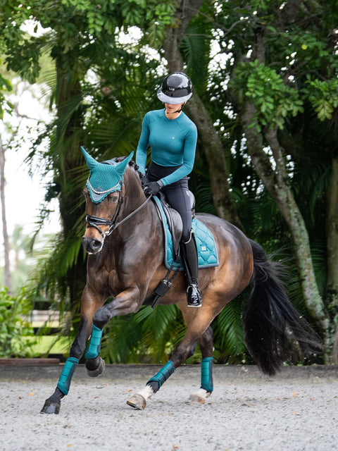 Dressur Schabracke Teal Blue