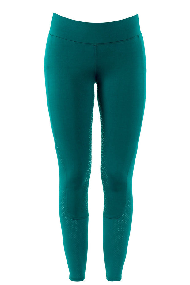 Reitleggings Mesh-Design I mit Silikonvollbesatz für Damen, Ocean Depths, hosen