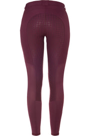 Silikonvollbesatzreithose Mesh-Design 2.0 für Damen, Mauve Wine, hosen - Pferdekram