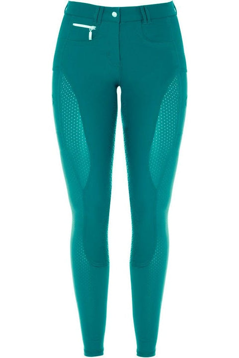 Silikonvollbesatzreithose Mesh-Design 2.0 für Damen, Ocean Depths, hosen - Pferdekram