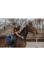 Sommerbaselayer Kurzarm mit Spitze für Damen, Black, oberbekleidung - Pferdekram