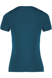 T-Shirt mit Rundhalsausschnitt für Damen, Dark Blue, oberbekleidung - Pferdekram