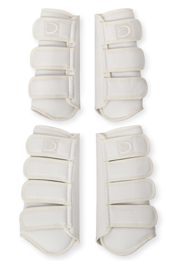 4er Set Dressurgamaschen Classic / Weiss