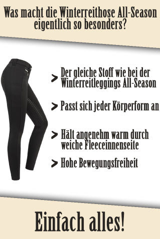 All-Season Classic Design mit Silikonvollbesatz für Damen - Pferdekram