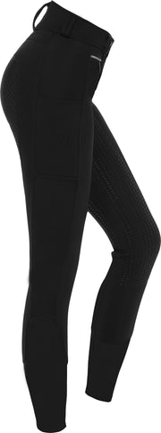 Thermo-Softshellreithose High Waist mit Silikonvollbesatz für Damen - Pferdekram