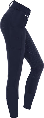 Thermo-Softshellreithose High Waist mit Silikonvollbesatz für Damen - Pferdekram