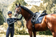 Baumwoll-Schabracke Springen, WB / Navy