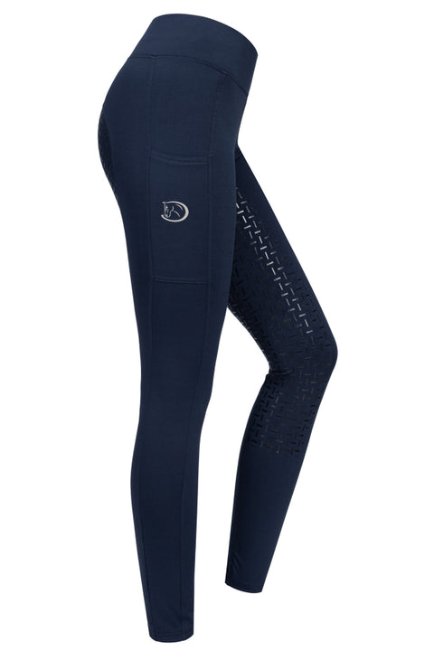 Reitleggings Classic Design mit Silikonvollbesatz für Damen - Pferdekram