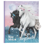 Miss Melody Tagebuch mit Vorhängeschloss, Design 1