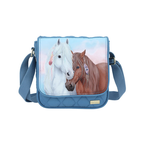 Miss Melody Schultertasche Blue Quilt - Pferdekram