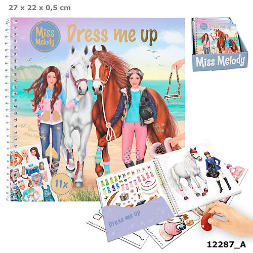 Miss Melody Dress me up Stickerbuch
