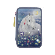 Miss Melody 3-fach Etui mit LED Fireflies - Pferdekram