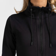 Sportliches Zip-Oberteil Essential Schwarz - Pferdekram