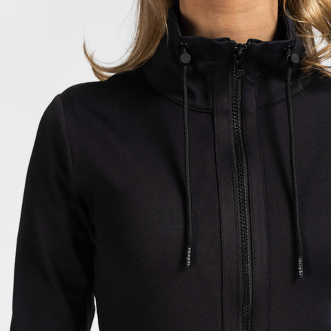 Sportliches Zip-Oberteil Essential Schwarz - Pferdekram