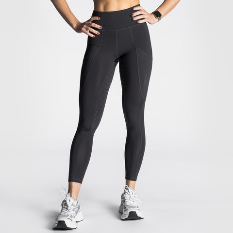 Reitleggins mit Vollbesatz Grau - Pferdekram