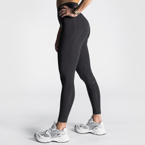 Reitleggins mit Vollbesatz Grau - Pferdekram