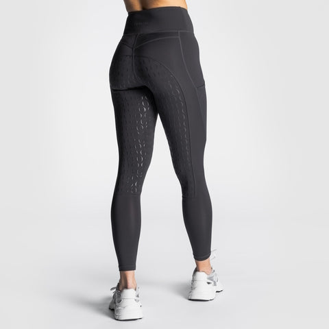 Reitleggins mit Vollbesatz Grau - Pferdekram