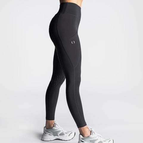 Reitleggins mit Vollbesatz Grau - Pferdekram