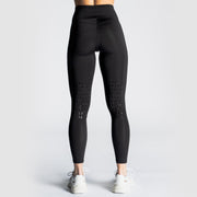 Reitleggins mit Kniebesatz Schwarz - Pferdekram