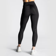 Reitleggins mit Kniebesatz Schwarz - Pferdekram