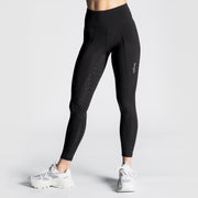 Reitleggins mit Kniebesatz Schwarz - Pferdekram