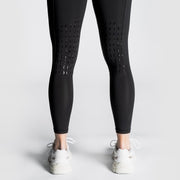 Reitleggins mit Kniebesatz Schwarz - Pferdekram