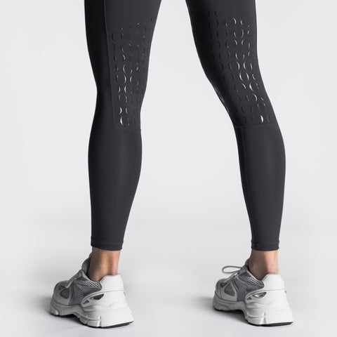 Reitleggins mit Kniebesatz Grau - Pferdekram