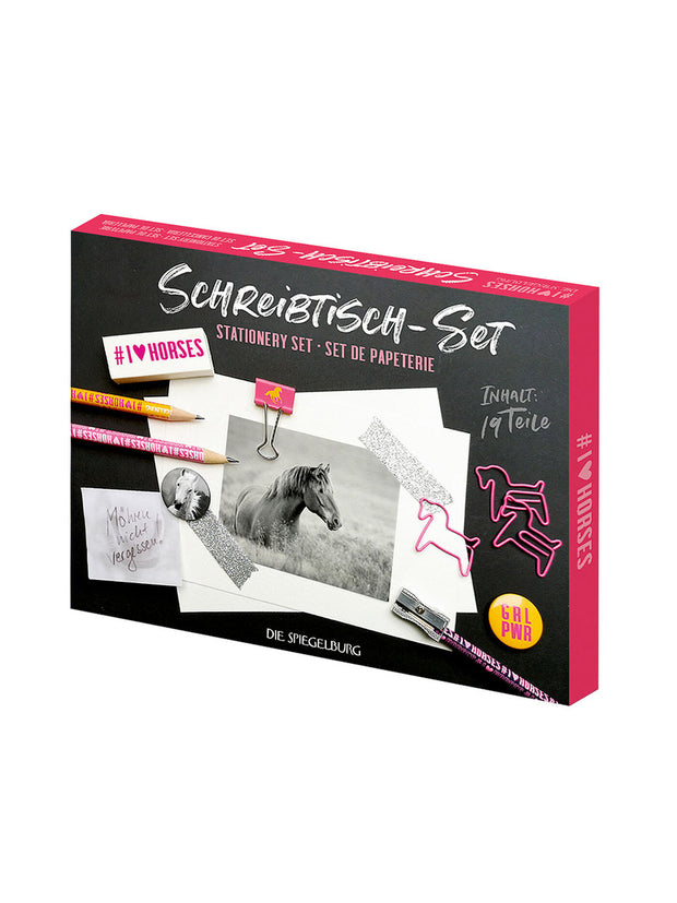 Schreibtischset "I love Horses"