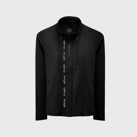 Sportliches Zip-Oberteil Signature Schwarz - Pferdekram